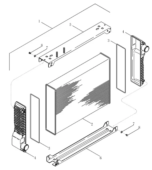 87390680 - Радиатор водяной охл. ДВС Mg.275,305,335