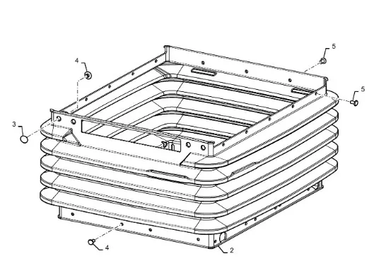 47726114 - Гофрированный кожух тележки сидения