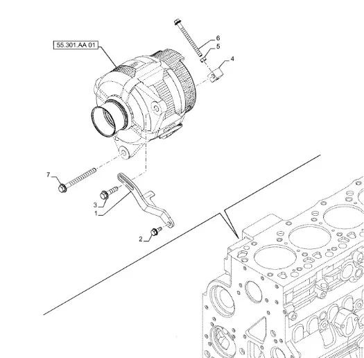 504009871 - Кронштейн натяжитель